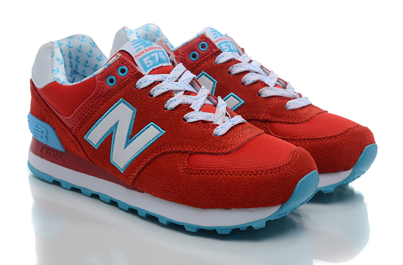 Chaussure New Balance Running 574 Rouge Femme Pas Cher